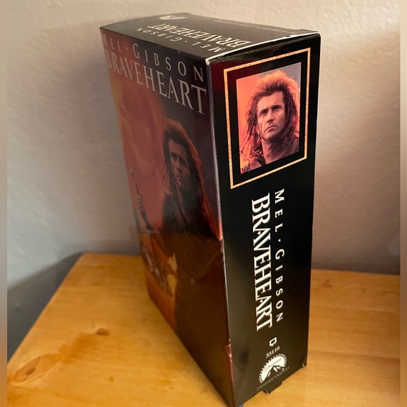 ⚔️ Vintage Braveheart 1995 Paramount Mel Gibson Sophie Marceau Video Cassette ⚔️ - Picture 4 of 4